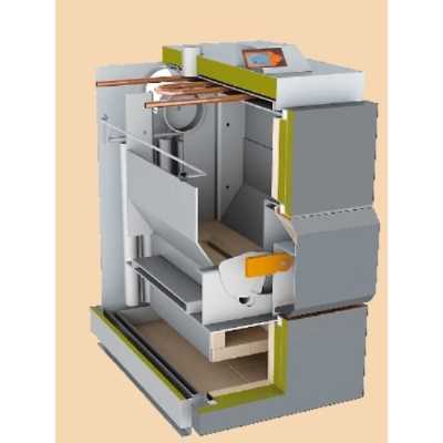 Katilas VIGAS 16kW Lambda Control su AK 4000 valdymu, dešininis Katilas VIGAS 16kW Lambda Control su AK 4000 valdymu, dešininis