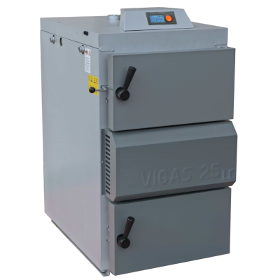 Katilas VIGAS 25kW Lambda Control su AK 4000 valdymu, dešininis Katilas VIGAS 25kW Lambda Control su AK 4000 valdymu, dešininis