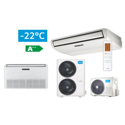 Palubinis/Grindinis šilumos siurblys oras-oras Midea 15,20/18,20 kW