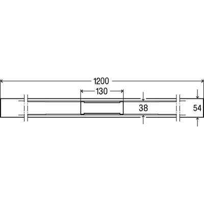 Dušo latako profilis Viega Advantix Cleviva, 1200 mm, nerūdijantis plienas, šiauštas - 2