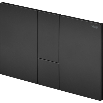 WC mygtukas Viega Prevista Visign for Style 24, matinis juodas plastikas
