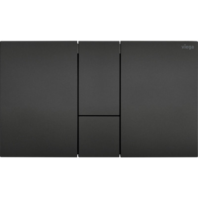 WC mygtukas Viega Prevista Visign for Style 24, matinis juodas plastikas, nuotrauka 2