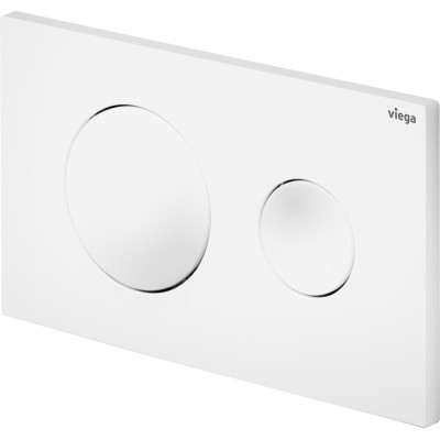 WC mygtukas Viega Prevista Visign for Style 20, matinis baltas plastikas