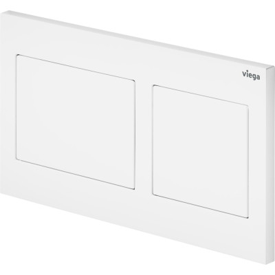 WC mygtukas Viega Prevista Visign for Style 21, matinis baltas plastikas
