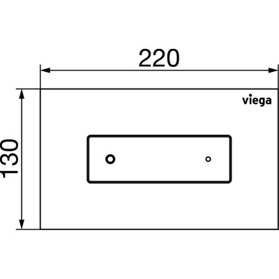 WC mygtukas Viega Prevista for Style 22, vario/aukso spalvos šiauštas nerūdijantis plienas, nuotrauka 3