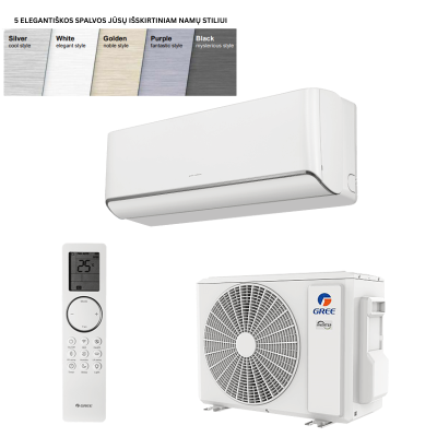 Šilumos siurblys oras-oras Gree Airy Ultra Fast Compressor 7,10/7,80kW