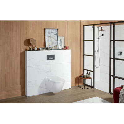 Vandens nuleidimo mygtukas VILLEROY&BOCH ViConnect E300 matinės antracito spalvos, nuotrauka 3
