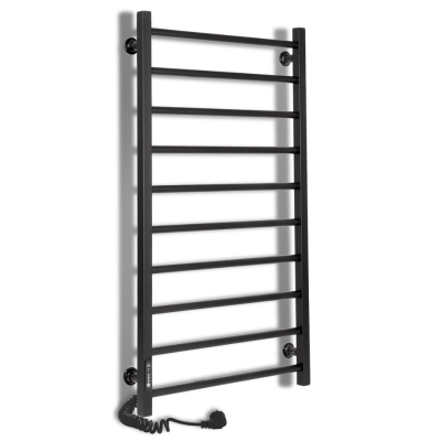 Džiovintuvas Laris Alfa C10, 500x900, juodas matinis, pajungimas ir valdymas kairėje Džiovintuvas Laris Alfa C10, 500x900, juodas matinis, pajungimas ir valdymas kairėje