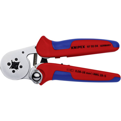 Užspaudimo replės 0.08-16mm²/2x4mm² antgaliams 97 55 04