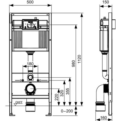 TECEbase rėmas 9400400 TECEbase rėmas 9400400