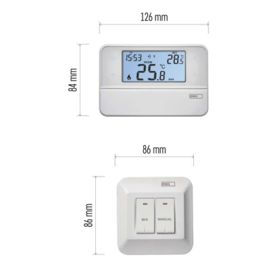 Belaidis kambario termostatas EMOS P5616OT su OpenTherm jungtimi Belaidis kambario termostatas EMOS P5616OT su OpenTherm jungtimi