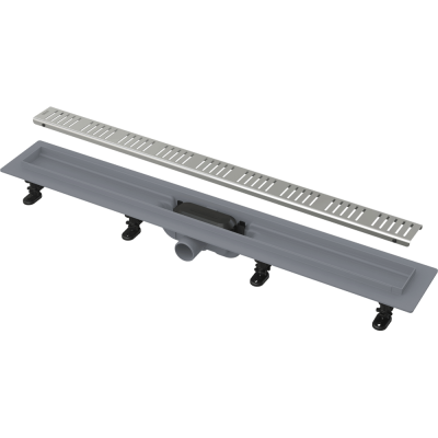 Dušo latakas Alcadrain APZ10 Simple, su nerūdijančio plieno grotelėmis, 650 mm, plastikinis
