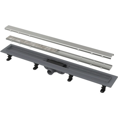 Dušo latakas Alcadrain APZ19 Simple, plastikinis, 550 mm, su vartoma grotele plytelei arba nerūdijančiu plienu