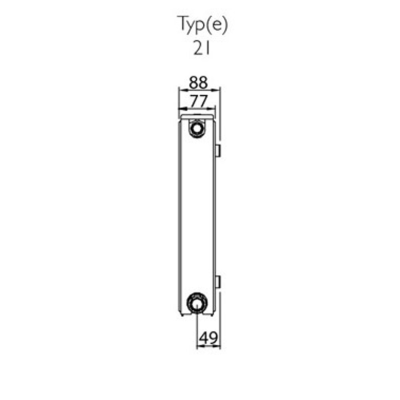 Radiatorius Henrad HR11 550x1000, renovacinis Radiatorius Henrad HR11 550x1000, renovacinis