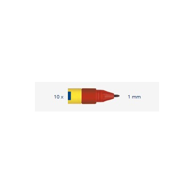 Žymeklis permanent, 1mm raudonas 0761 - 2