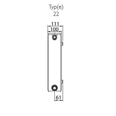 Radiatorius Henrad HR22 550x2000, renovacinis Radiatorius Henrad HR22 550x2000, renovacinis