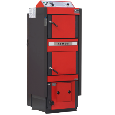 Katilas Atmos DC18SP 4,5-20kW (tinka kūrenti malkomis ir medienos granulėmis)