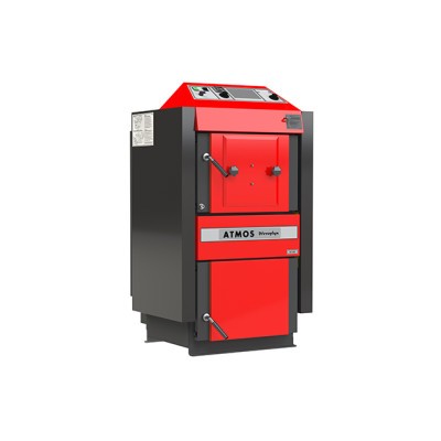 Katilas Atmos DC 25SG 7-25kW (tinka kūrenti malkomis arba medienos granulėmis)