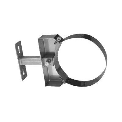 Nerūdijančio plieno padidinto tvirtumo laikiklis kaminui prie sienos (atstumas nuo sienos 100-150mm) JEREMIAS DW22 Dn550