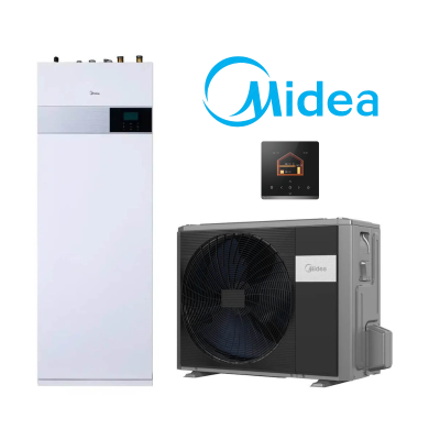 Midea šilumos siurblys oras-vanduo M-THERMAL ARCTIC 8,30/8,40 kW su integruotu 190l boileriu Midea šilumos siurblys oras-vanduo M-THERMAL ARCTIC 8,30/8,40 kW su integruotu 190l boileriu