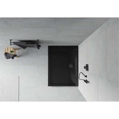 Dušo padėklas Mexen Flat 40701012B, 120 x 100 cm, juodas, Dušo padėklas Mexen Flat 40701012B, 120 x 100 cm, juodas,
