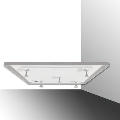 Akrilinis dušo padėklas Roth Flat Kvadro 100x100 cm cm, baltas blizgus, kvadratinis Akrilinis dušo padėklas Roth Flat Kvadro 100x100 cm cm, baltas blizgus, kvadratinis