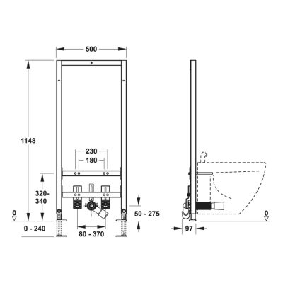 Rehau MEPA nextVIT bidė rėmas, 549012 Rehau MEPA nextVIT bidė rėmas, 549012