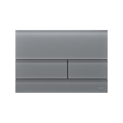 TECEsquare II stiklinis vandens nuleidimo klavišas, pilka matinė