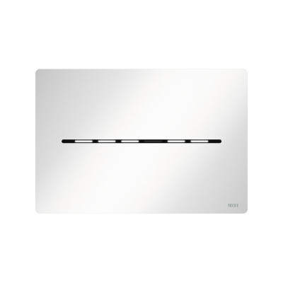 TECEsolid elektroninis metalinis vandens nuleidimo klavišas 6V, balta blizgi