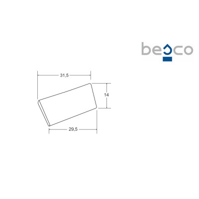 Vonios pagalvėlė Besco Comfy, balta - 3