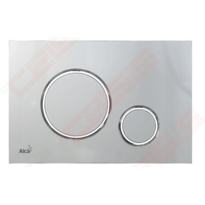 WC vandens nuleidimo mygtukas Alcadrain M772, matinis chromuotas plastikas