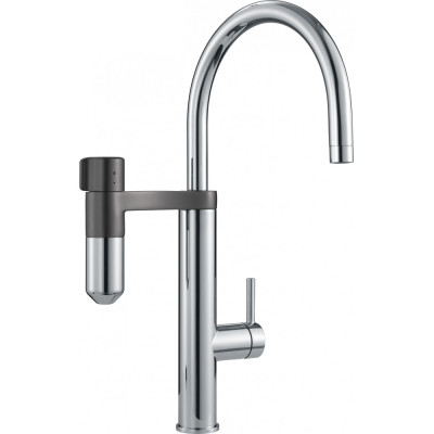 Plautuvės maišytuvas Franke VITAL su filtru ir fiksuotu snapeliu, Chromas/Gunmetal