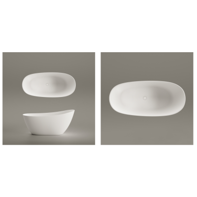 Vonia PERLA ONDA 157,5x74, silkstone balta - 3