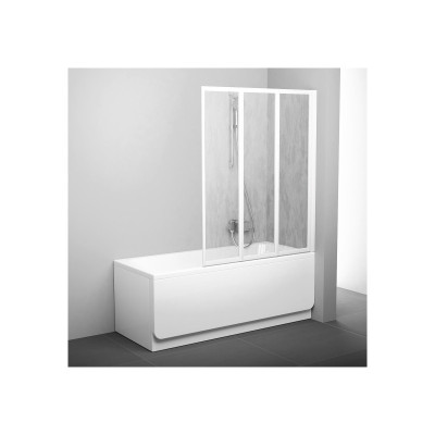 Vonios sienelė Ravak VS3-100 D, balta/plastikas rain