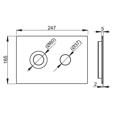 WC vandens nuleidimo mygtukas Alcadrain TURN, aliuminis ir nerūdijantis plienas, nuotrauka 2