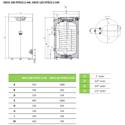 Kombinuotas greitaeigis vandens šildytuvas DRAŽICE OKCE 100 NTR/2,2kW (6 bar) Kombinuotas greitaeigis vandens šildytuvas DRAŽICE OKCE 100 NTR/2,2kW (6 bar)