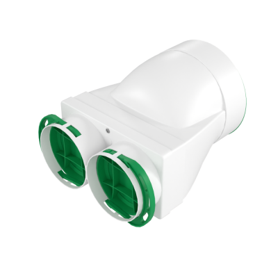 Dėžutė difuzoriaus horizontali DN125-2x75