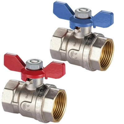 Ventilis rutulinis trumpa rankena v/v 3/4" CALIDO