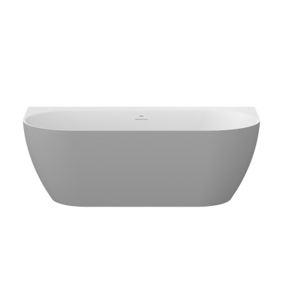 Laisvai pastatoma vonia Ravak Freedom Wall Tec, 170x87 cm, Smoke Grey/balta, sifono dangtelis baltos spalvos