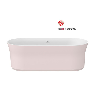 Laisvai pastatoma vonia Ravak Ypsilon, 180x80 cm, Alabaster Pink/balta, sifono dangtelis baltos spalvos