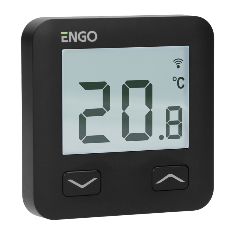 ENGO E10 B Internetinis Potinkinis Termostatas Wi Fi 230V Juodas