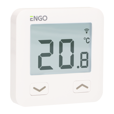 ENGO E10-W internetinis potinkinis termostatas Wi-Fi, 230V, baltas ENGO E10-W internetinis potinkinis termostatas Wi-Fi, 230V, baltas