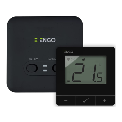 ENGO E20i-B belaidis internetinis termostatas su rele, Wi-Fi juodas ENGO E20i-B belaidis internetinis termostatas su rele, Wi-Fi juodas