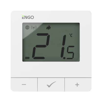 ENGO E20i-W belaidis internetinis termostatas su rele, Wi-Fi, baltas ENGO E20i-W belaidis internetinis termostatas su rele, Wi-Fi, baltas