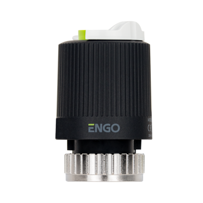 ENGO E28NC-230 grindinio šildymo skirstytuvo termoelektrinė pavara, 230V, M28x1,5, juoda ENGO E28NC-230 grindinio šildymo skirstytuvo termoelektrinė pavara, 230V, M28x1,5, juoda