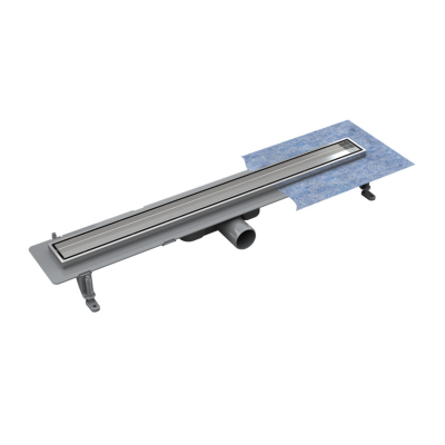 Dušo latakas Besco Virgo Basic Linear, 90 cm, šlifuoto plieno