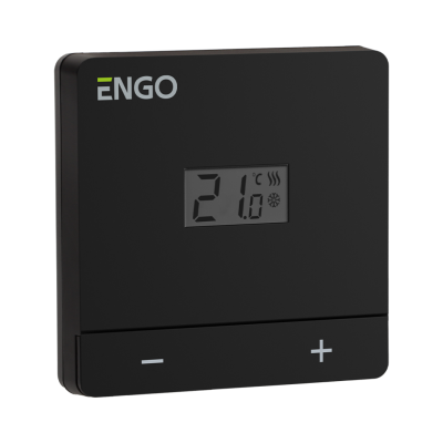 ENGO EASY-BATB laidinis virštinkinis termostatas 2xAAA, juodas ENGO EASY-BATB laidinis virštinkinis termostatas 2xAAA, juodas