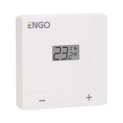 ENGO EASY-BATW laidinis virštinkinis termostatas 2xAAA, baltas ENGO EASY-BATW laidinis virštinkinis termostatas 2xAAA, baltas