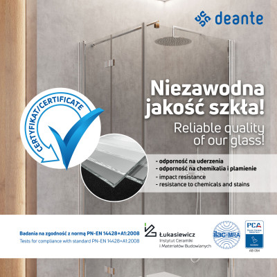 120 cm pločio „walk-in“ dušo kabina – stumiamoji - 5