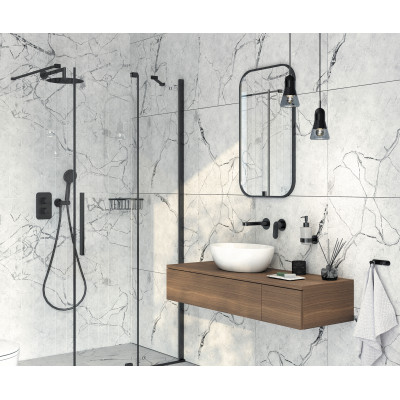 90 cm pločio „walk-in“ dušo kabina – stumiamoji - 13